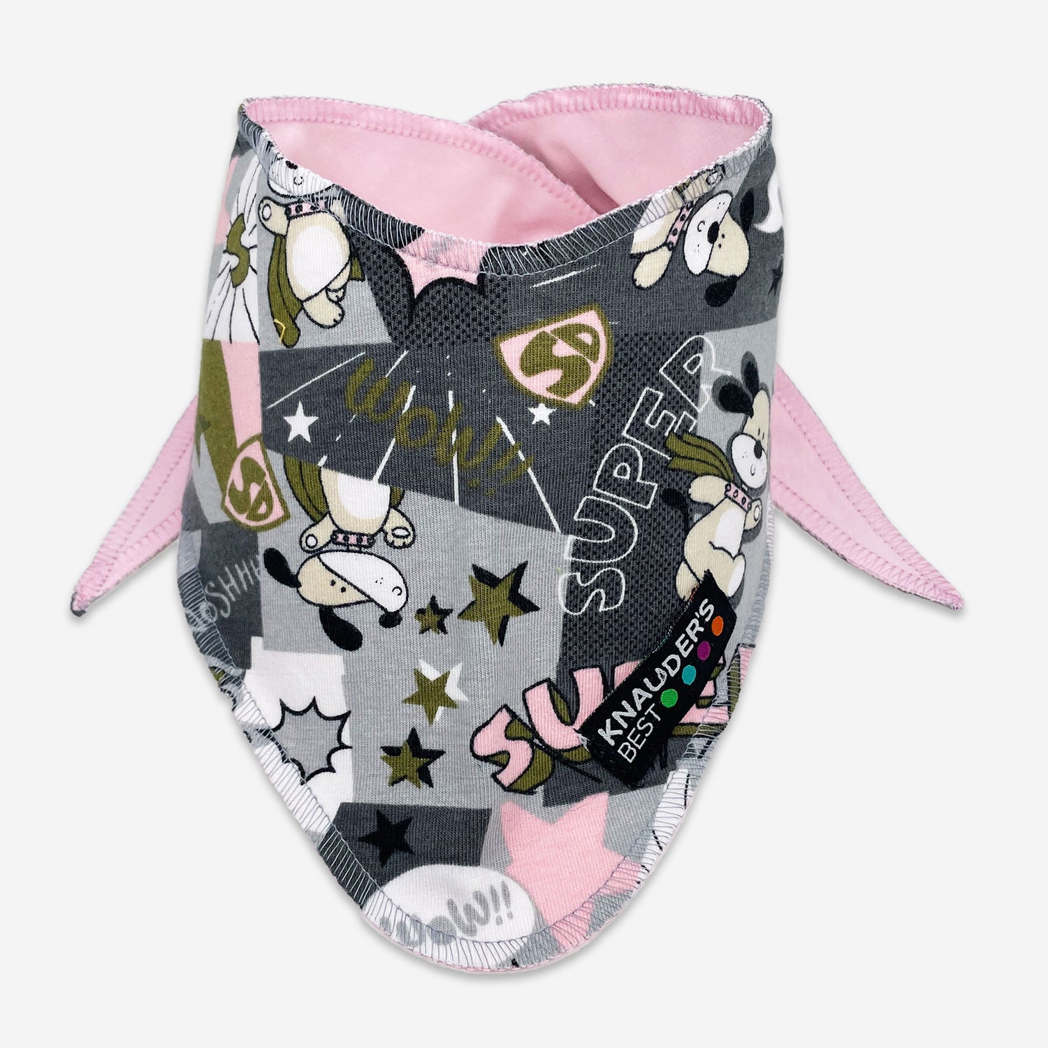 Halstuch Super Dog rosa